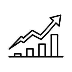 Poster - Annual growth chart, progress line graph, business infographic