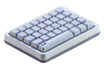 Aufkleber - Compact 3d rendered keyboard isolated on transparent background