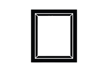 Poster - Simple black silhouette frame border design element
