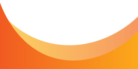 Poster - orange and white business wave banner background.eps10
