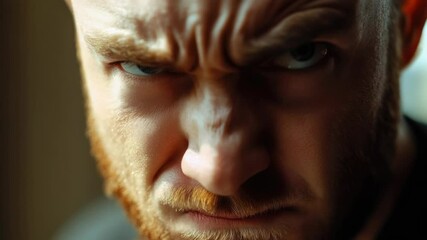 Poster - Portrait of a bearded person, suitable for editorial or commercial use