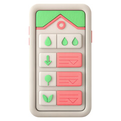 Poster - Greenhouse management app visualizing climate and crop data.