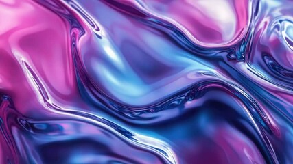 Aufkleber - Close-up shot of a swirling purple and blue liquid texture, great for backgrounds and abstract designs