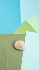 Poster - Serene Composition with Soft Blues and Greens for Calming Aesthetic