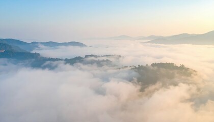 Poster - Serene Atmospheric Scene with Softness and Depth in Perspective