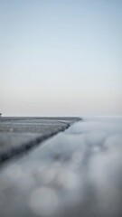 Poster - Serene Atmospheric Scene with Focus on Depth and Softness in Perspective