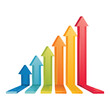 © firstprincess - Colorful Upward Growth Bar Graph Vector Illustration