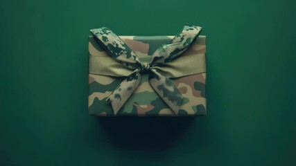 Aufkleber - A person holding a wrapped gift in their hands, suitable for birthday or holiday occasions