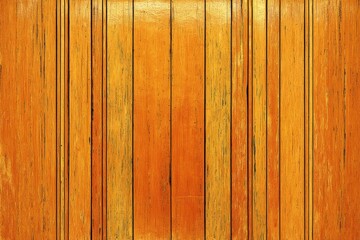 Poster - A vibrant and textured wooden panel background featuring a warm orange and yellow color palette, perfect for adding a rustic feel to designs.
