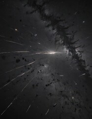 Wall Mural - Dazzling starfield, cosmic dust trails across inky black ,  night,  stars,  black