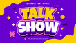 © hiznysyahril - Talk show 3d editable text effect