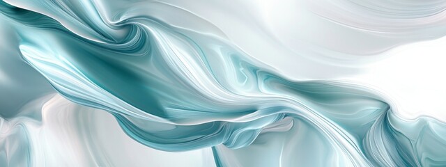 Aufkleber - Clean and modern abstract background with sky gray and pale cyan hues, smooth gradients and soft brush texture