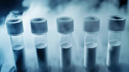 Aufkleber - Test tubes filled with colorful liquids, suitable for science and research illustrations