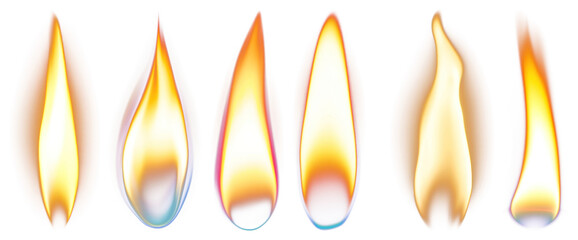 Wall Mural - png candle flame fire background light., transparent background