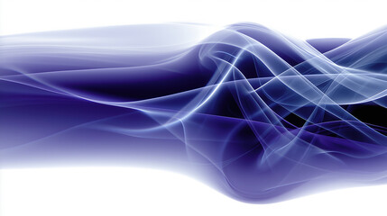 Fototapete - Colorful abstract wave patterns flow smoothly across a minimalistic background