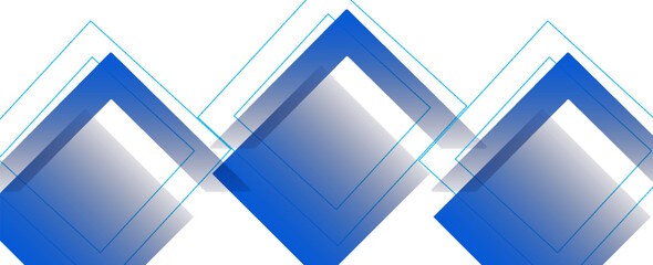 Leinwandbilder - Abstract blue geometric background. Dynamic shapes composition. vectors