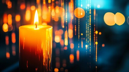 Poster - Analyzing dynamic glowing forex candlestick charts in financial markets interactive analysis environment forex trading insights