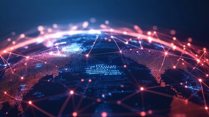 Poster - Exploring a futuristic cyberspace world digital realm virtual experience neon environment immersive perspective vibrant technology concepts