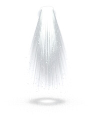 Wall Mural - png white glowing light background spotlight effect.
