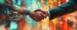 © Trendy Graphics - Businessman handshake for team work of business merger or acquisition