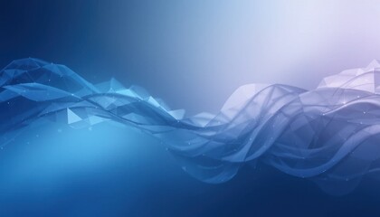 Fototapete - Abstract Blue Digital Background Wavy Pixelated Design, Soft Light and Dark Hues