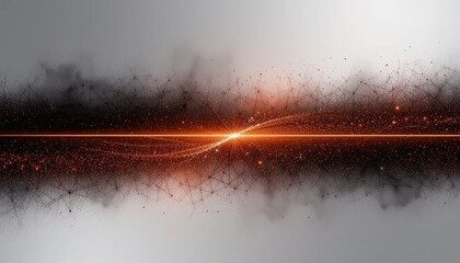 Fototapete - Abstract Orange and Black Gradient Background Ombre Blend with Light Streaks and Noise Texture