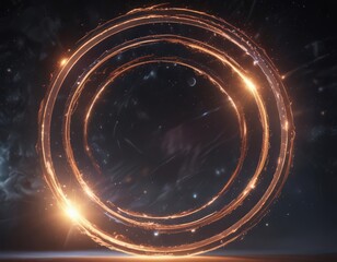 Wall Mural - celestial portal, cosmic energy pulses, shimmering light refracts , astral, magical