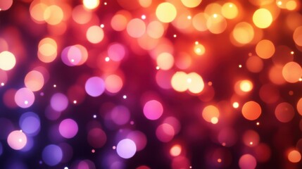 Wall Mural - Vibrant Abstract Blurred Lights with Colorful Bokeh Effect