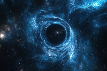 Wall Mural - explore the depths of an alien dark matter cubic nebula tunnel in vast cosmic space, alien dark matt