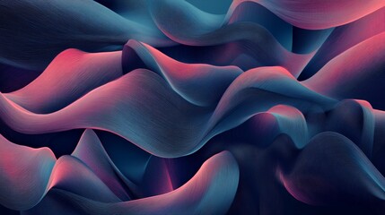 Poster - Creating a flowing design with interlacing curved lines in a digital art studio environment for visual impact