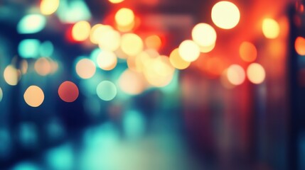 Wall Mural - Abstract Colorful Bokeh Background with Soft Light Circles