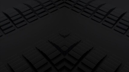 Wall Mural - This stock motion graphics video includes a clip of a Modern Black Wave Animation

