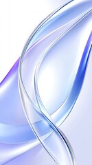 Poster - Vibrant blue and purple lines interweaving, forming fluid abstract pattern expressing dynamic movement and seamless artistic harmony