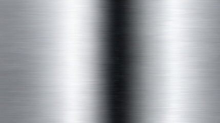 Poster - Metallic surface revealing gradient shading with gleaming light reflections, conveying industrial sophistication and contemporary design aesthetic