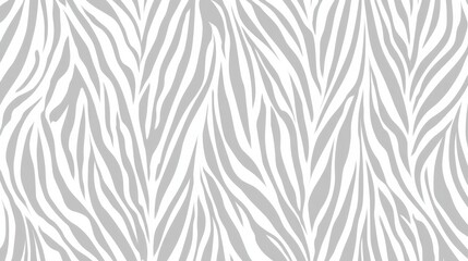 Poster - Zebra stripe pattern in grayscale, featuring interlocking animal print design with smooth transitions, ideal for textile, fashion, and decorative graphic applications