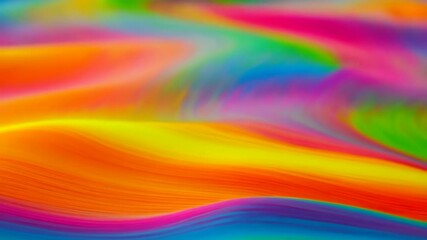 Poster - Vibrant abstract colorful gradient background texture in smooth wave shapes, dynamic motion and vivid rainbow colors