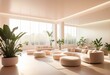 © Daniel - A large white room with lots of plants in it.
