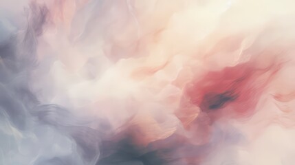 Aufkleber - Blurry image of a cloud with a pinkish hue. The image has a dreamy, ethereal quality to it, with the pinkish hue adding a sense of warmth and softness