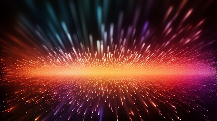Aufkleber - Colorful explosion of light and color. The image is a vibrant and dynamic representation of a burst of energy