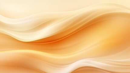 Leinwandbilder - Yellow and orange background with a wave pattern. The background is very smooth and the wave pattern is very curvy