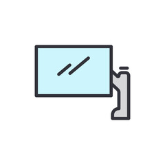 Poster - Modern Computer Monitor Screen With Minimalist Aesthetic Design Style