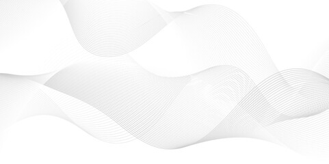 Poster - abstract geometric technology flow grid blend curve wave line digital isolated energy, music dynamic