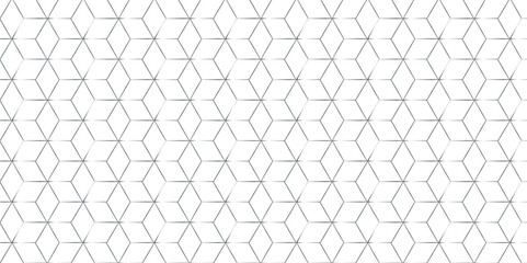 Seamless pattern with hexagon square cube geometric pattern shapes grid metal element texture design. abstract tiles gradient science web tech connection triangle diamond honeycomb.	
