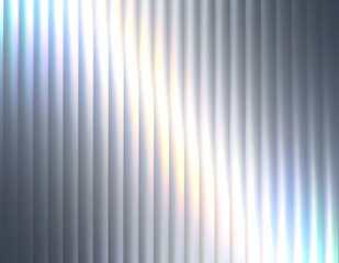 Poster - Abstract Silver Gradient Background, Vertical Lines, Iridescent Light