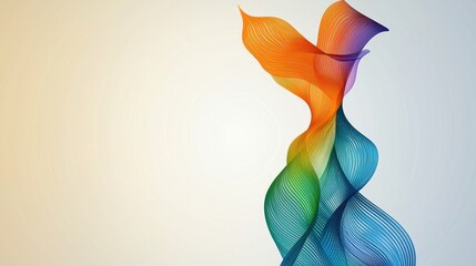 Fototapete - Abstract Rainbow Swirl Design with Intricate Patterns