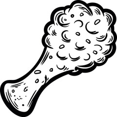 Poster - Black and white illustration of an exploding cloud with dynamic lines. Vector illustration
