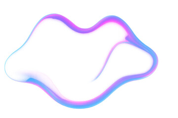 Poster - Smooth gradient light effect forming a colorful abstract shape, ideal for modern and futuristic designs