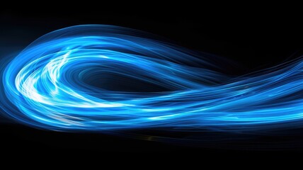 Poster - Abstract blue color wave flowing express the energetic texture. Seamless texture of vividness curve swirling convey sense of harmony and wonderful scene perfect for effect and graphic design. AIG53.