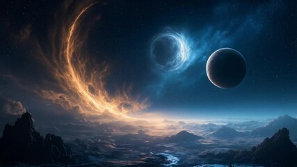 The breathtaking view of the galaxy unfolds, stars shimmering like scattered diamonds in the cosmic abyss.
