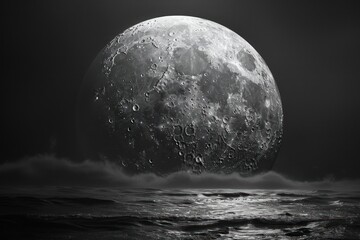Wall Mural - moon astronomy outdoors universe.